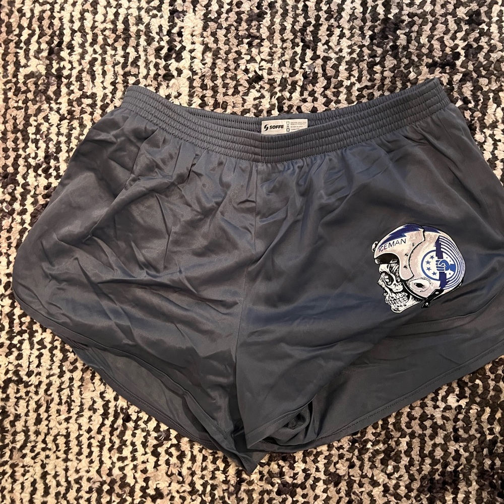 Soffe men’s shorts size small in grey Top Gun Ice Man edition